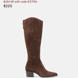 Dolce Vita Chocolate Suede Heeled Boots